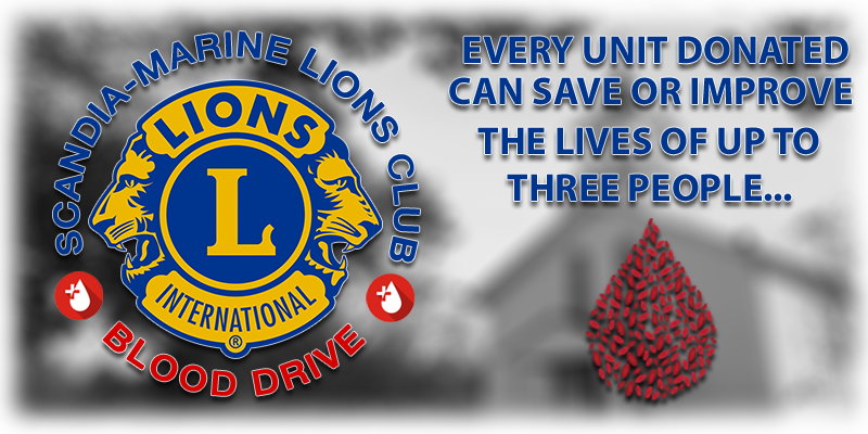 Scandia-marine Lions Club Blood Drive - Lions Club International (800x400), Png Download