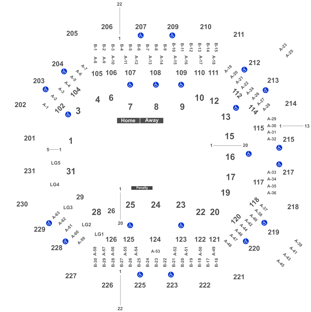 New York Islanders Vs Minnesota Wild Tickets On 02/10/19 - Nxt Barclay Center Seating Chart (1050x1050), Png Download