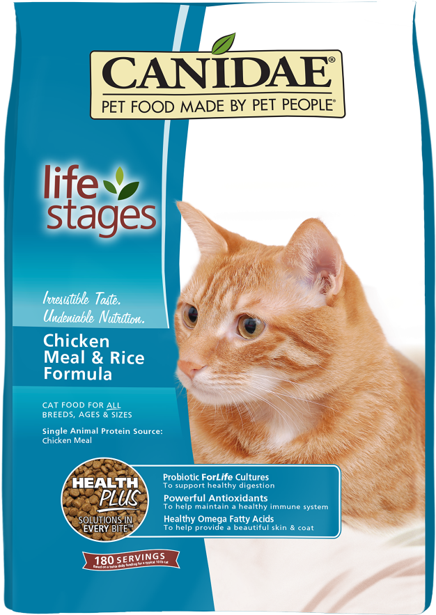 Canidae Life Stages Chicken Meal And Rice Formula Dry - Cat Food (1000x1000), Png Download