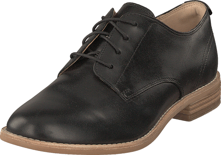 Edenvale Ash Black Leather - Shoe (705x495), Png Download