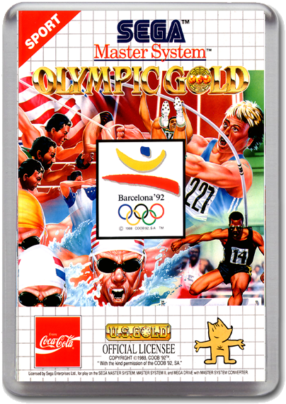 Olympic Gold Barcelona 92 Sega Master System Game Inspired - Olympic Gold Master System (800x800), Png Download