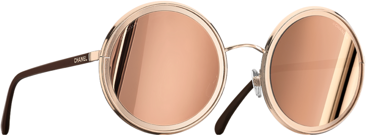 Stunning Chanel Glasses Frames Uk From The Latest Collection - Chanel Round Sunglasses 2017 (846x602), Png Download