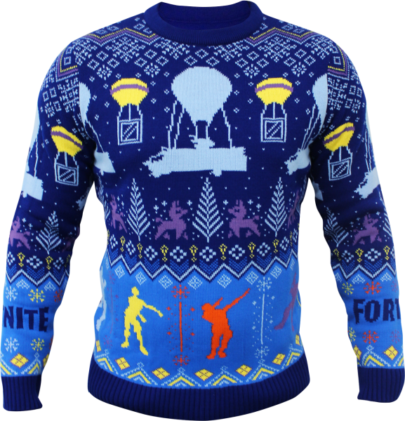 Fortnite Emote Christmas Jumper - Fortnite Ugly Christmas Sweater (577x600), Png Download
