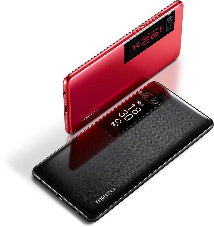 Phone-3 E17d5e8 - Meizu 7 Pro Red (1020x998), Png Download