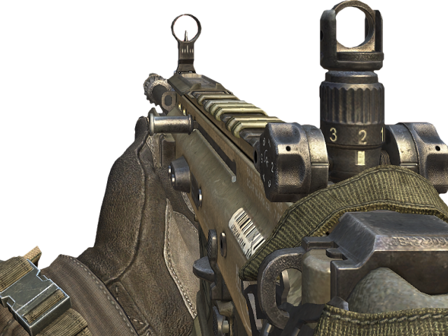 Drawn Sniper Bo2 Sniper - Black Ops 2 Lmg (640x480), Png Download