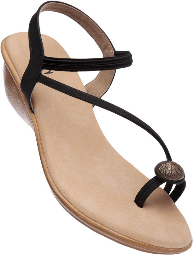 Womens Wedge Sandal - Strap (640x960), Png Download