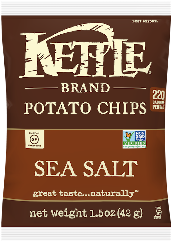 Outlet Botana De Papas Fritas Sabor Sal De Mar 42g - Kettle Chips Jalapeno Bag (800x800), Png Download