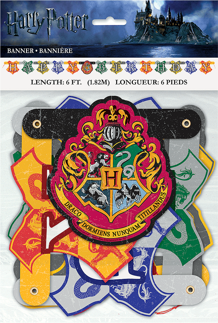 Harry Potter Birthday Banner Pack Shot - Guirnalda Happy Birthday Harry Potter (1400x1400), Png Download