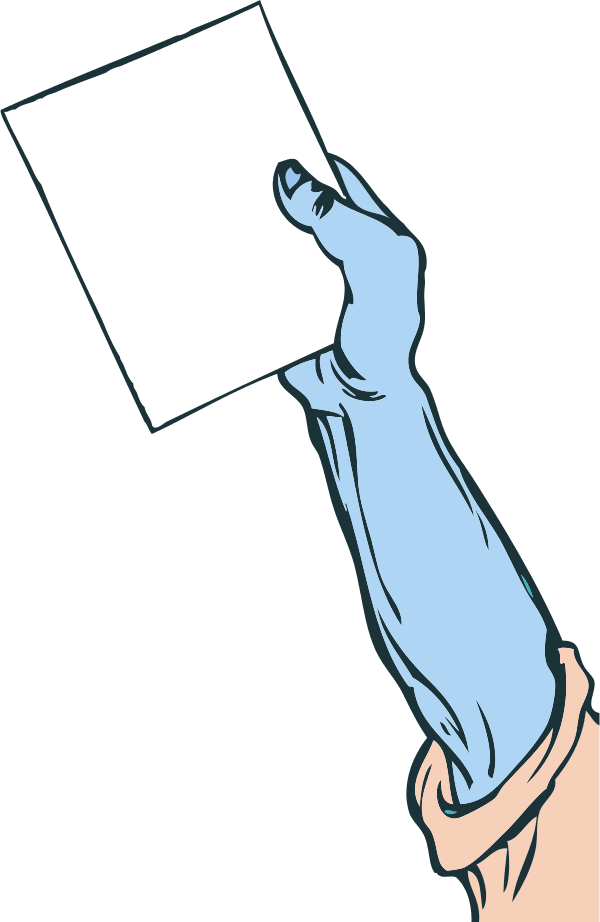 Hand Holding Paper (600x922), Png Download