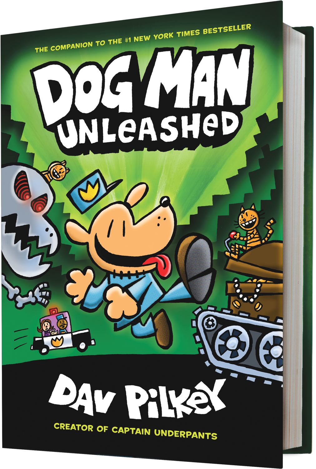 Petey The Cat Is Out Of The Bag, And His Criminal Curiosity - Dog Man Unleashed Book (1080x1572), Png Download
