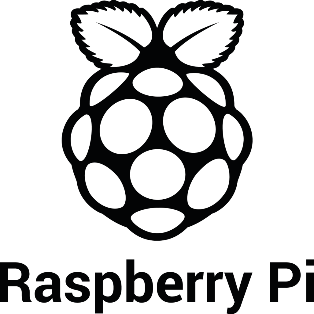 Rpi Logo Black Stacked Print - Raspberry Pi Logo Black And White (1027x1024), Png Download