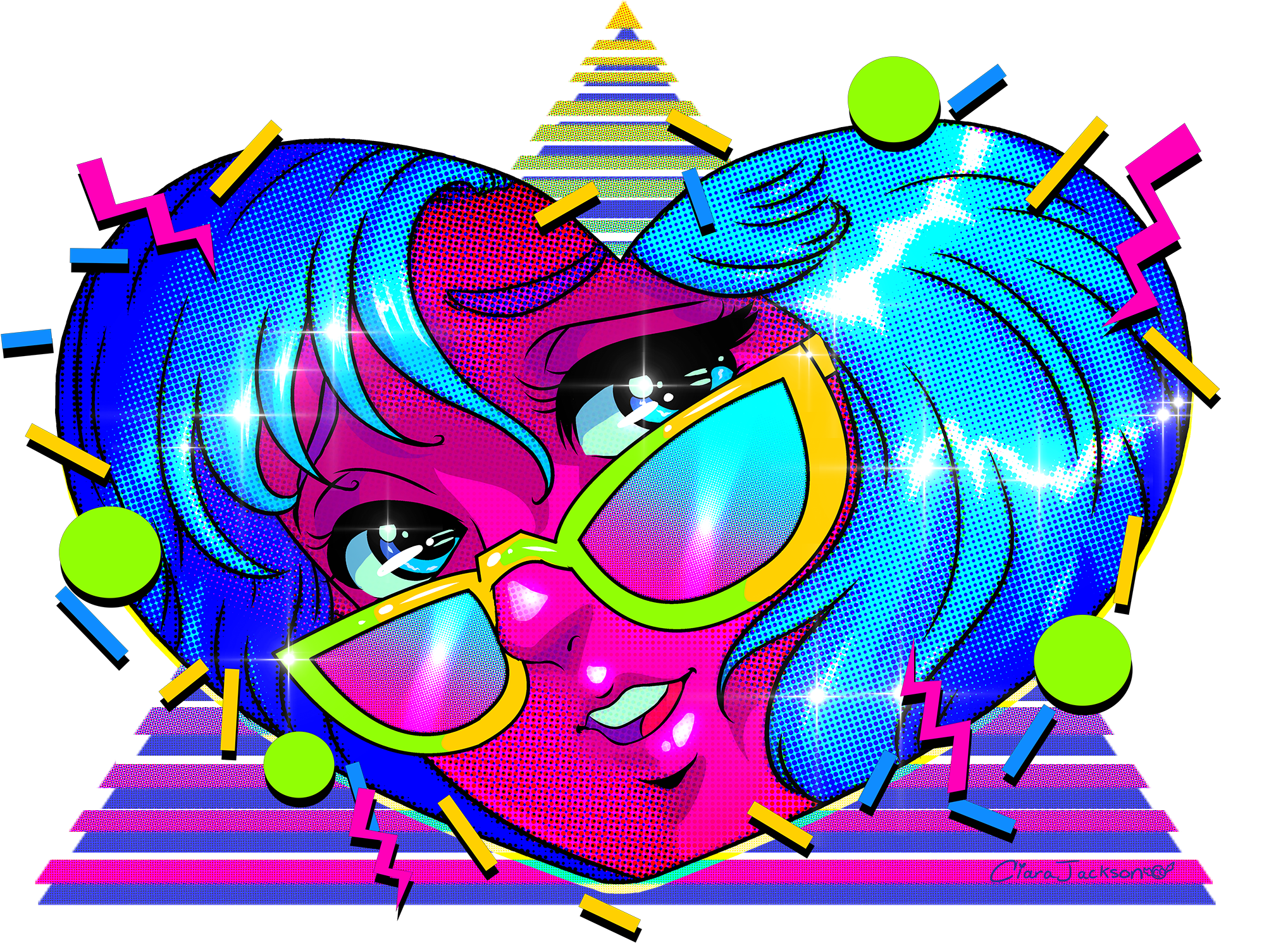 80s Shirt Design - Illustration (2125x1512), Png Download