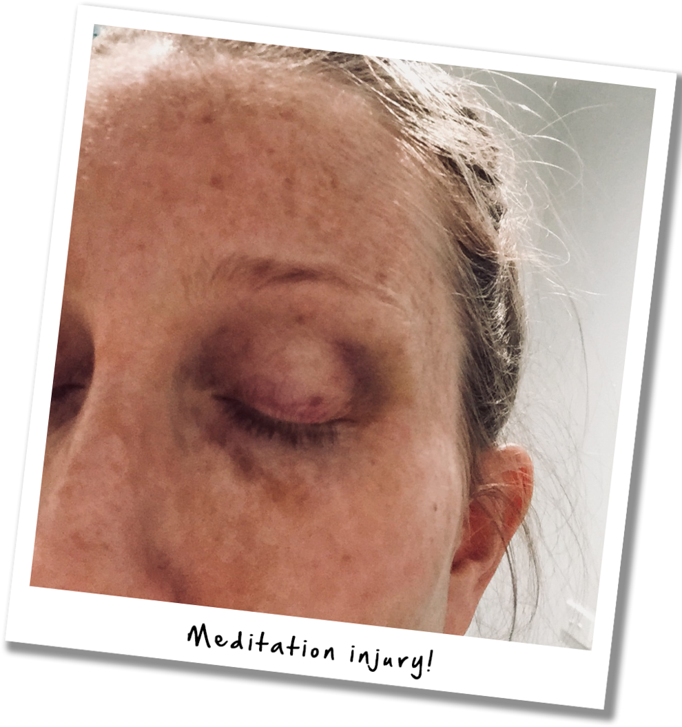 The Result Of Trying Meditation With A Toddler - Close-up (1000x1063), Png Download