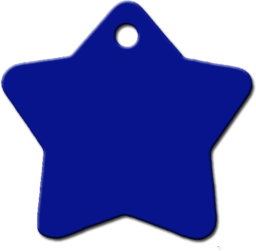 Estrella Azul Oscuro Placa Personalizada Para Perro - Circulos Con Estrellas Azules (600x600), Png Download