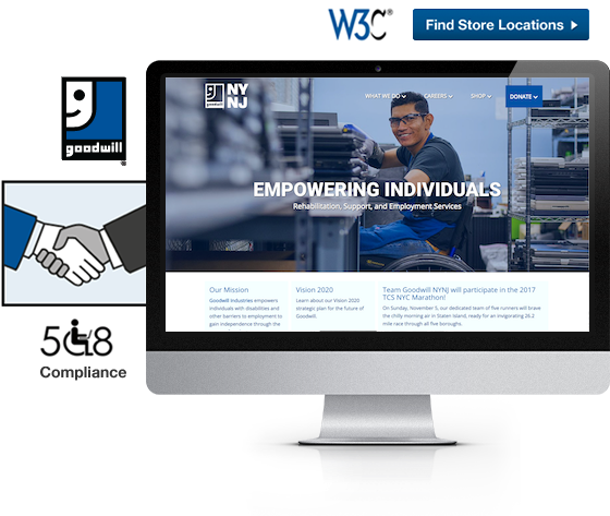 Goodwill Ny/nj Wanted A Website That Would Serve Their - Goodwill Industries (1062x572), Png Download