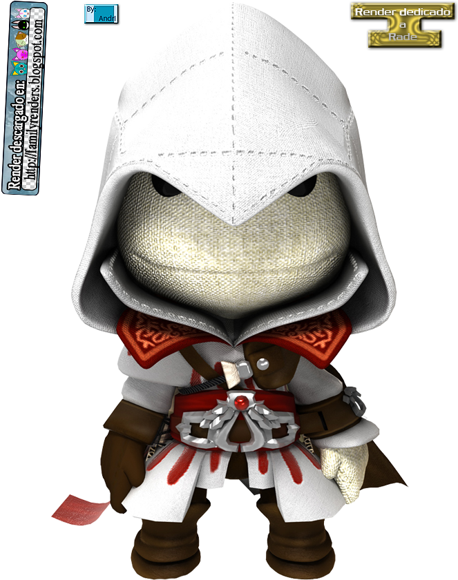 Assassin's Creed Little Big Planet Sackboy (700x933), Png Download