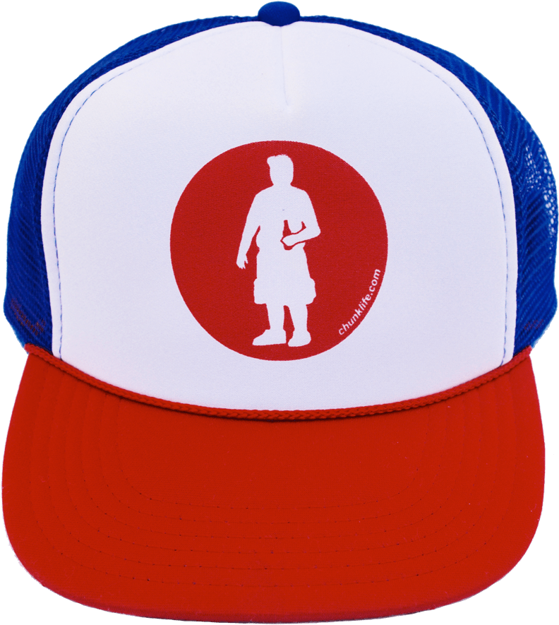 Chunk Life Trucker Hat, Red White & Blue - Baseball Cap (1000x1000), Png Download