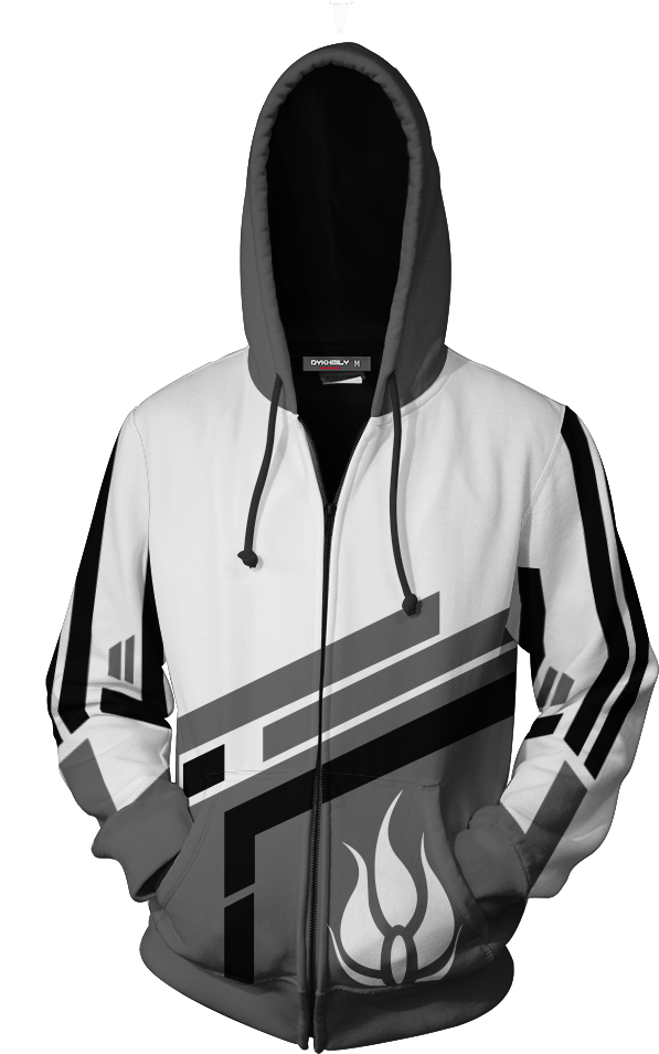 Rwby Blake Belladonna Zip Up Hoodie Fullprinted Zip - Hoodie (1024x1024), Png Download