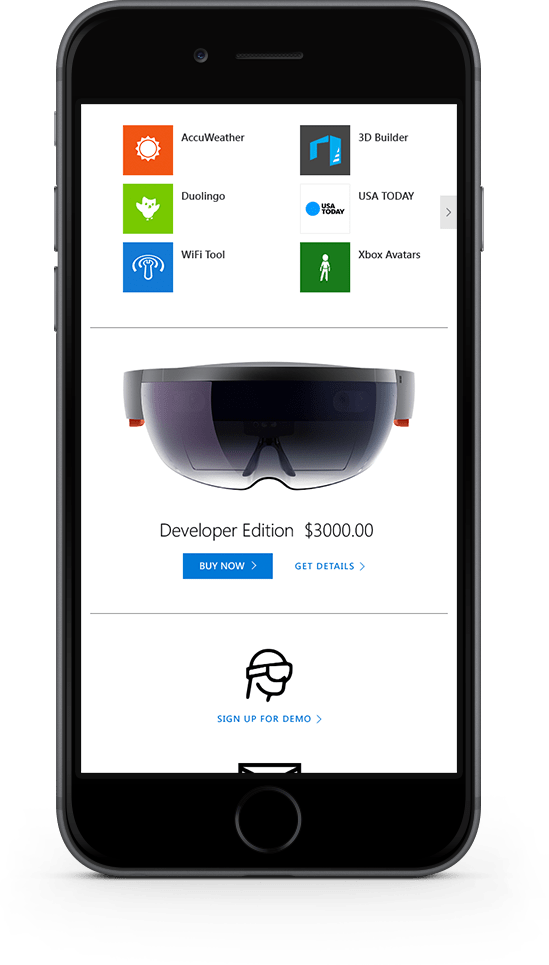 Hololens Mobile Layout - Iphone (549x965), Png Download