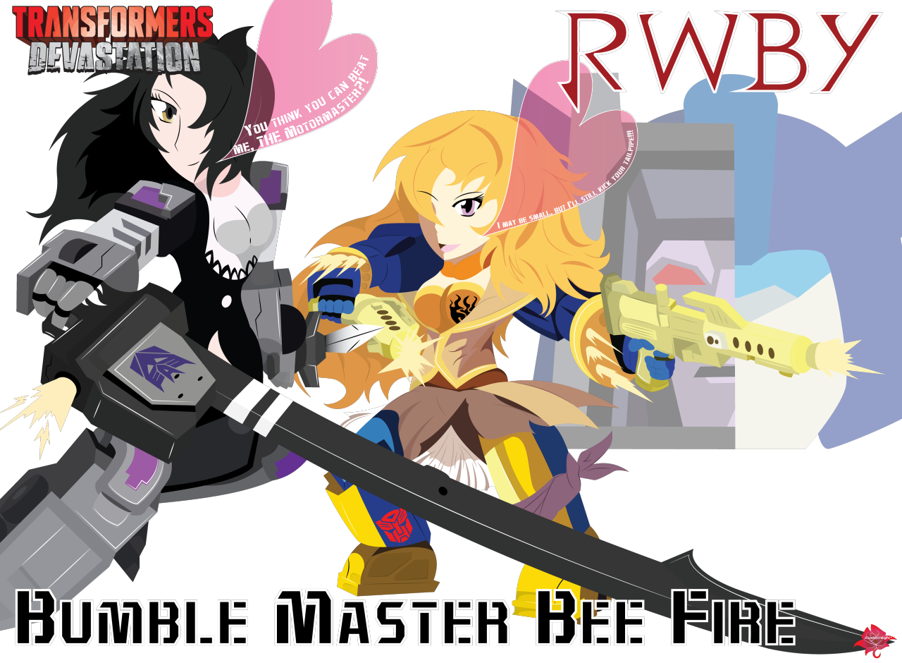 Blake Belladonna X Yang Xiao Long (in Transformers - Cartoon (1280x940), Png Download