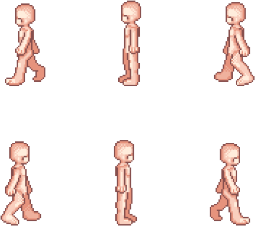 Drawn Templates 2d Character - Cartoon (640x480), Png Download
