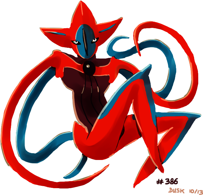 Deoxys Attaque Par - Illustration (700x660), Png Download