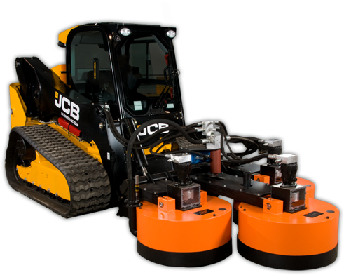 Stone Extreme By Stonekor - Bobcat Concrete Grinder Attachment (800x402), Png Download