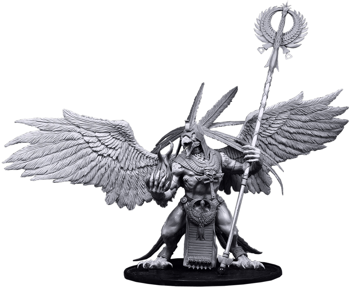 Spoiler - - Tzeentch Daemon Prince Alternative (1168x958), Png Download