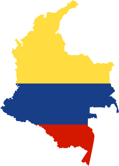 Travel The Globe Without Ever Leaving The State, With - Colombia Map Flag (1023x683), Png Download