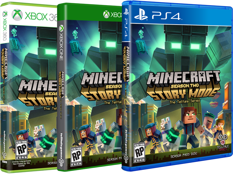 ¡ Minecraft Story Mode 2 Llega El 11 De Julio - Minecraft: Story Mode - Season Two (841x614), Png Download