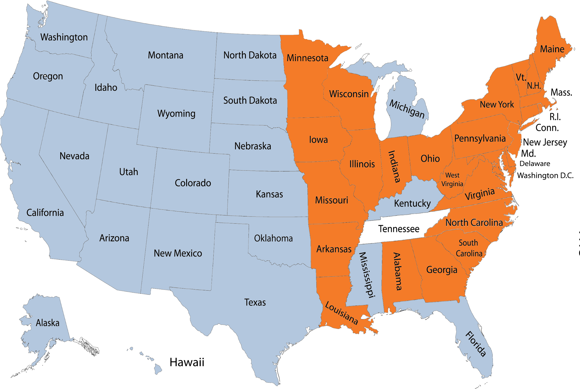 Bhm Rep Map Clear - Midterm Elections Results 2018 (2445x1740), Png Download