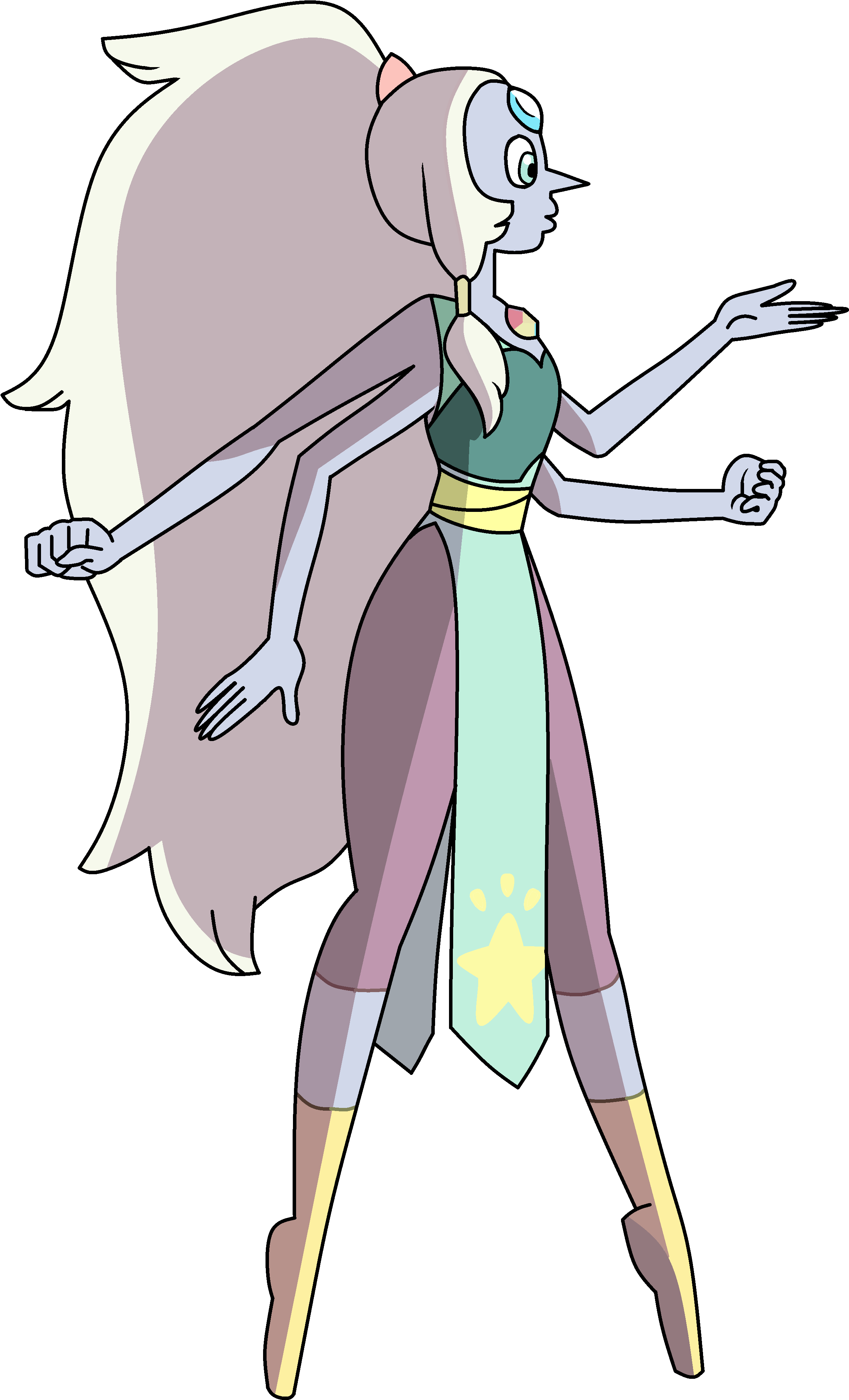 Steven Universe Opal Png - Imagenes De Steven Universe Opal (2706x4362), Png Download
