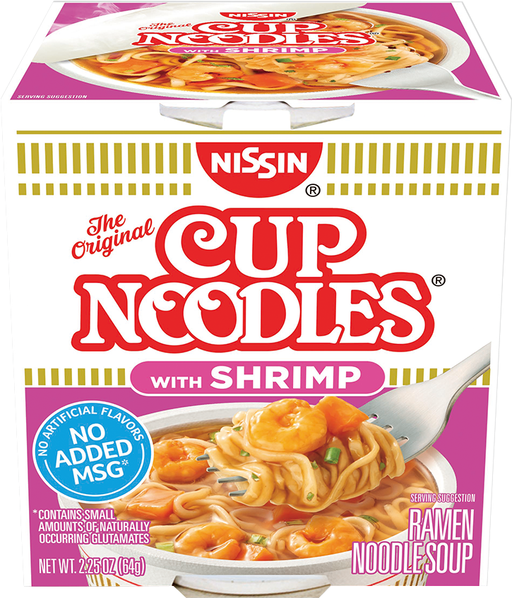 70662 03002 Cup Noodles Shrimp Unit - Ramen Cup Noodles (1230x853), Png Download