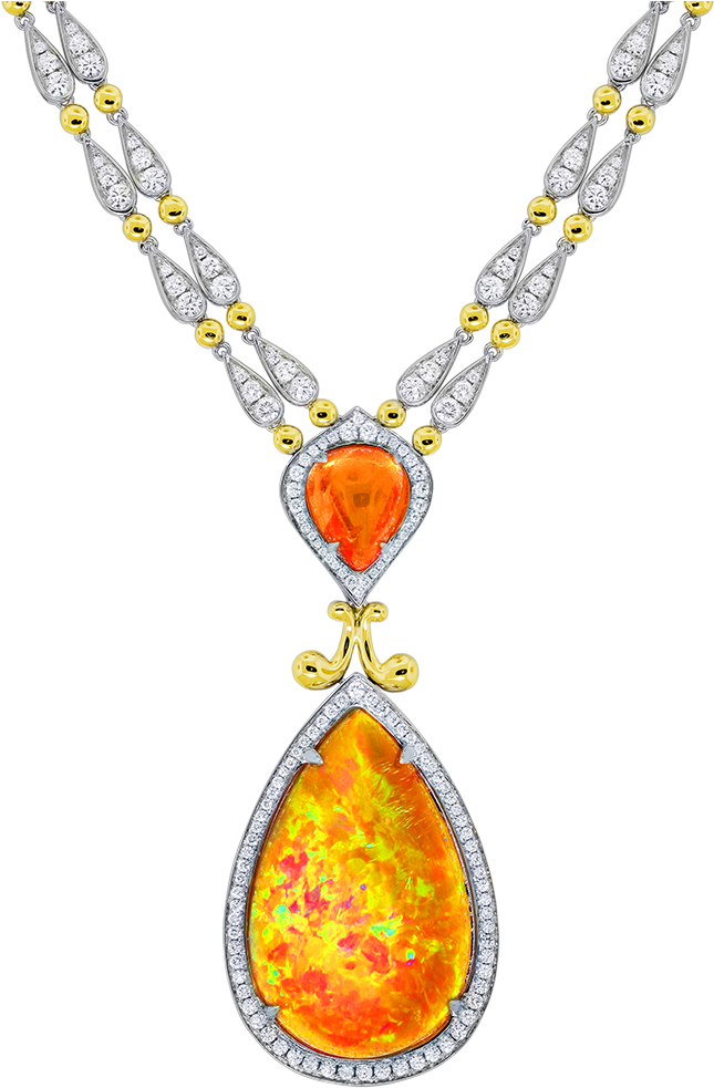 N 21956-opal - Necklace (1000x1000), Png Download