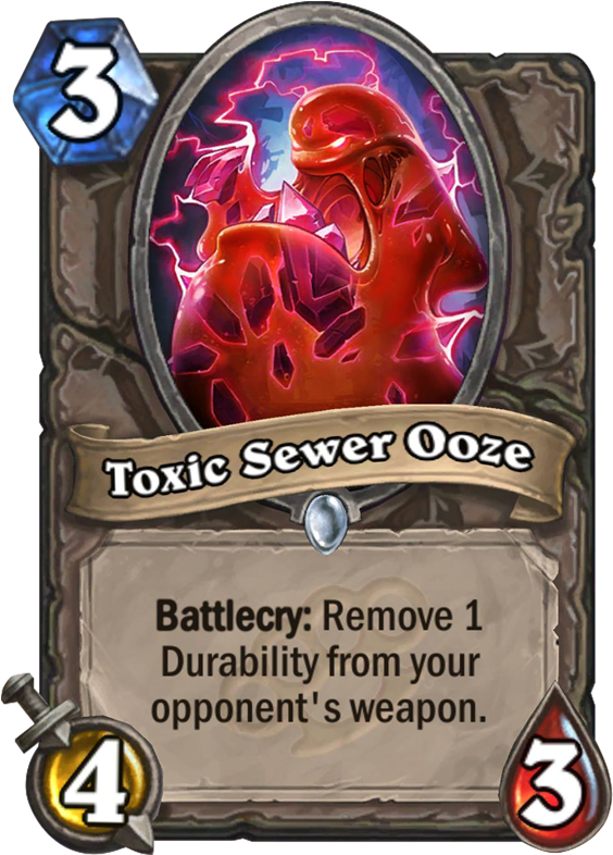 Toxic Sewer Ooze - Hearthstone Omega Defender (567x811), Png Download