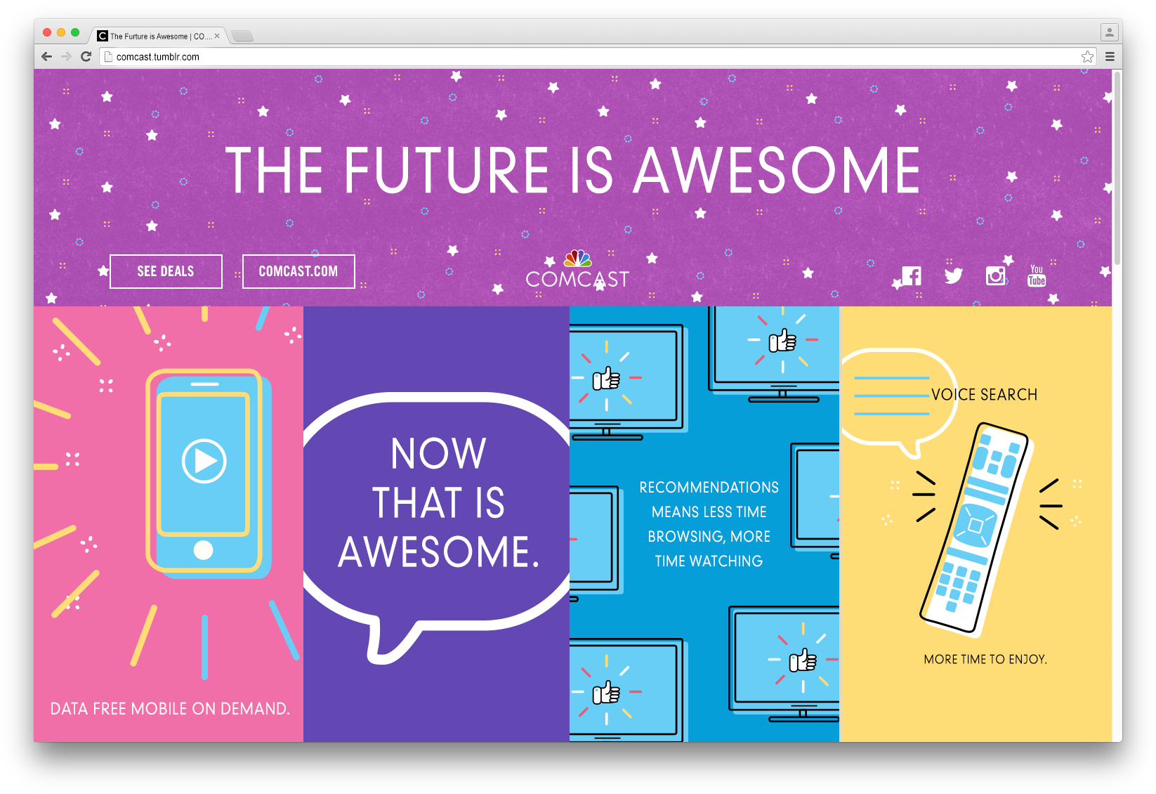 Comcast Social Media Ad Pitch - Graphic Design (1661x1141), Png Download