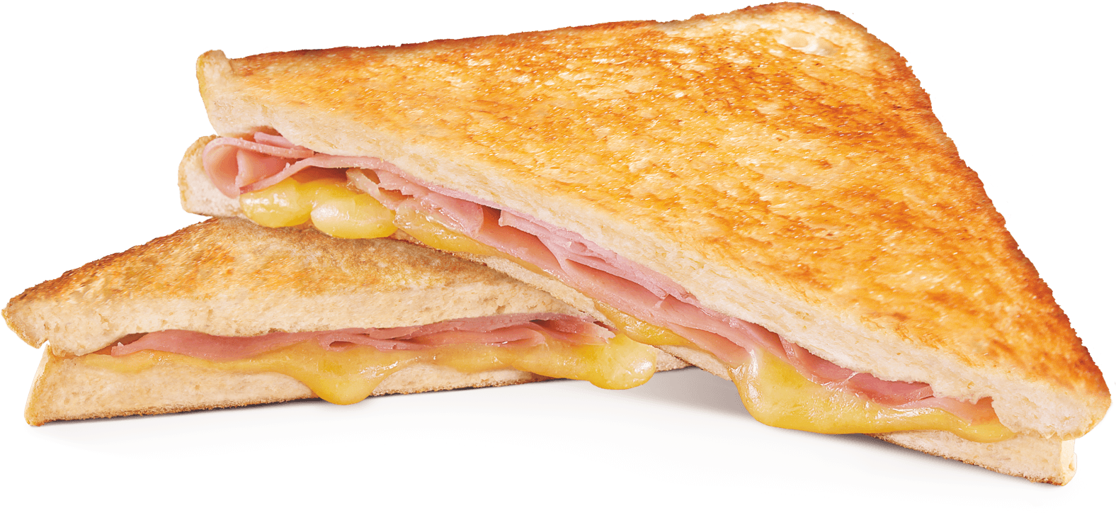 Ham & Cheese Toastie - Ham And Cheese Sandwich Png (1600x1200), Png Download