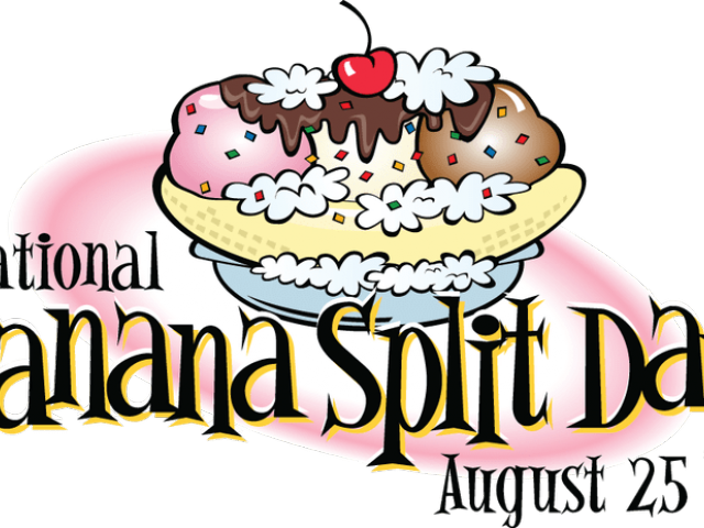 Banana Split Clipart Nut - National Banana Split Day Clipart (640x480), Png Download