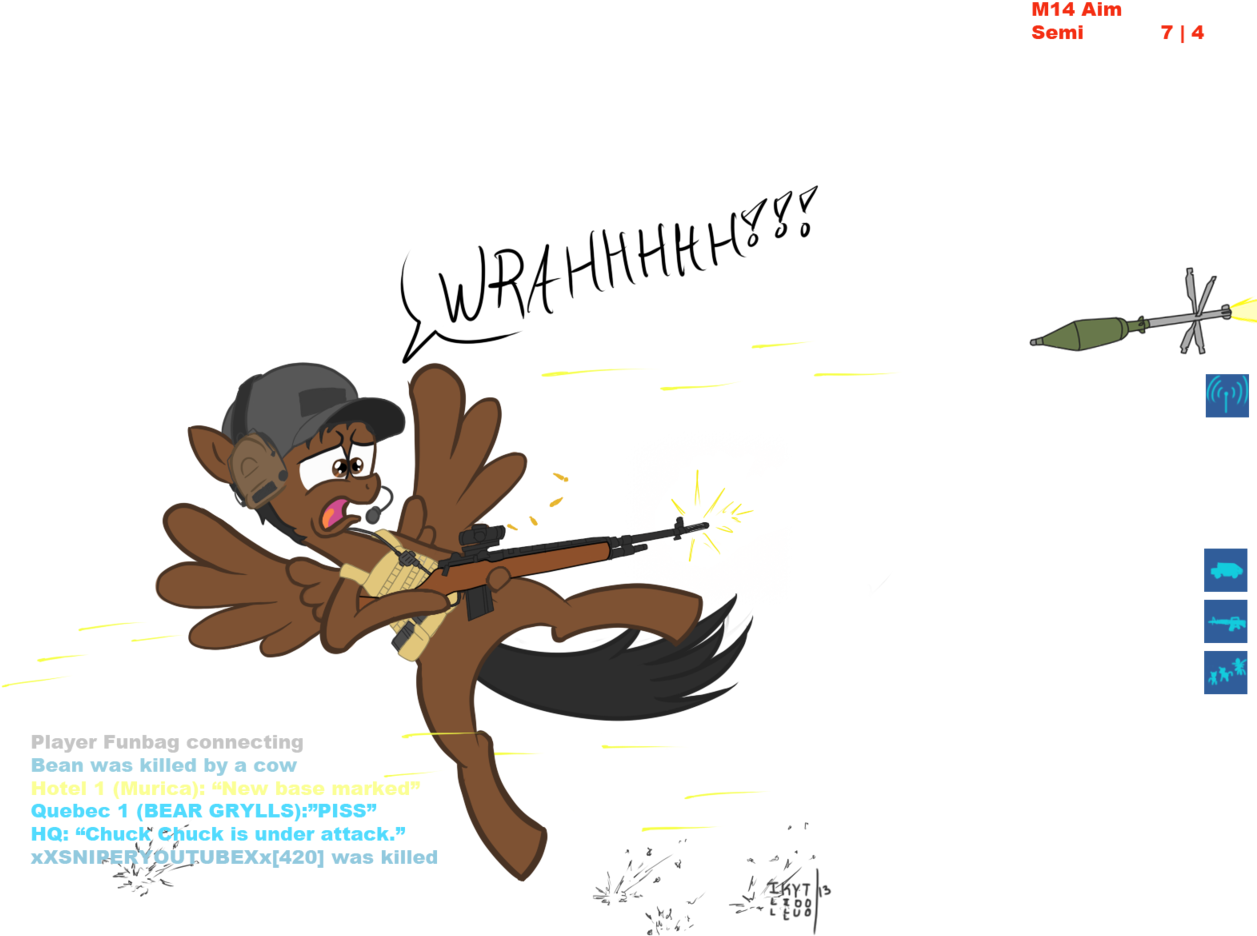Arma, Gun, M14, Oc, Oc Only, Safe - Cartoon (1280x960), Png Download