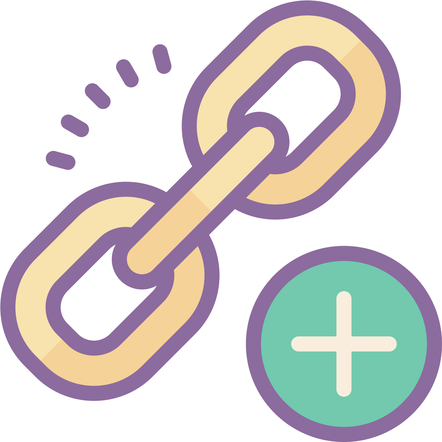 Dodaj Link Icon - Icon (1600x1600), Png Download