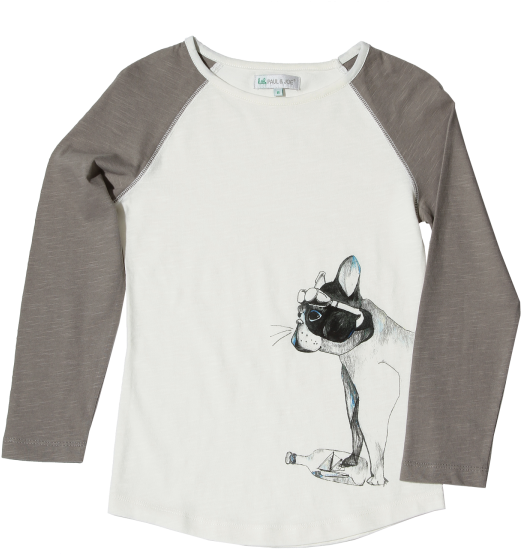 Little Paul & Joe Rugby Tee Mole - Long-sleeved T-shirt (960x720), Png Download