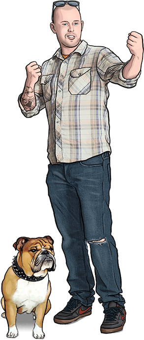 Scotty Swemba - Olde English Bulldogge (455x826), Png Download