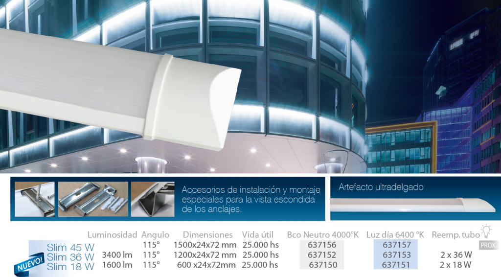 Listones Led Slim - Architecture (1024x566), Png Download