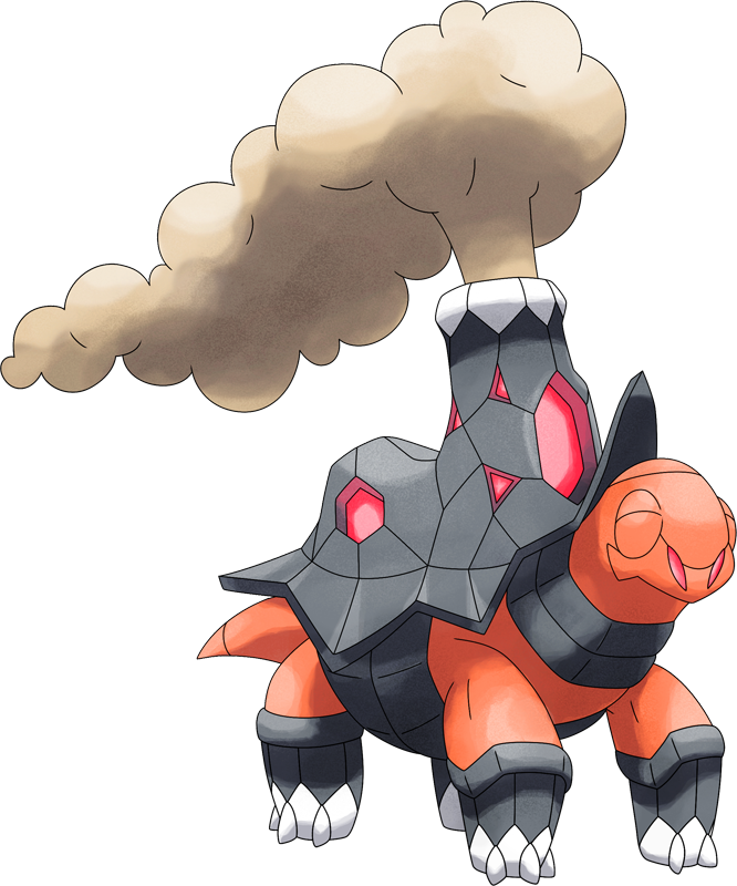 19,542,000 Exp - Torkoal Pokemon (666x800), Png Download