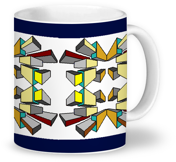 Caneca Figuras Geométricas 1 De Igino Imagensna - Coffee Cup (800x800), Png Download