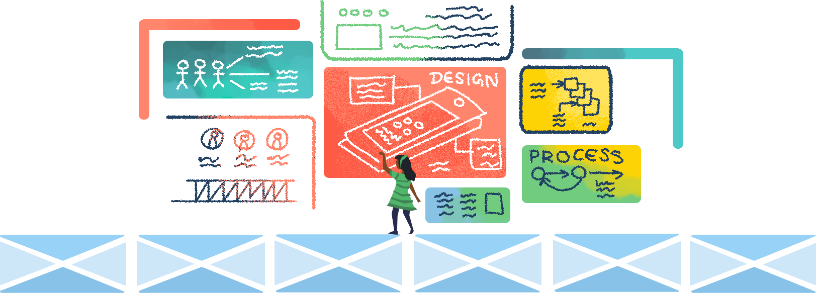 People Having Fun At Hack The North - Illustration (1623x583), Png Download