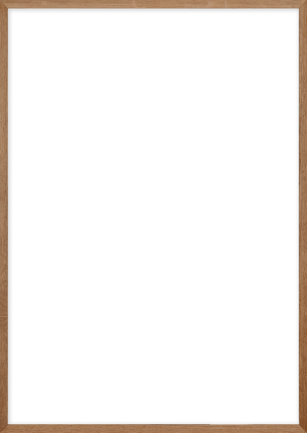 Picture Frame Solid Oak - Paper (1021x1440), Png Download