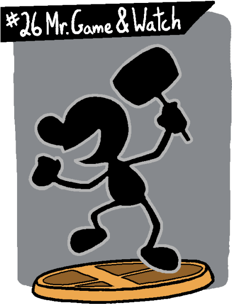 Game And Watch Is Low Detail, But It's Easy To Get (500x667), Png Download