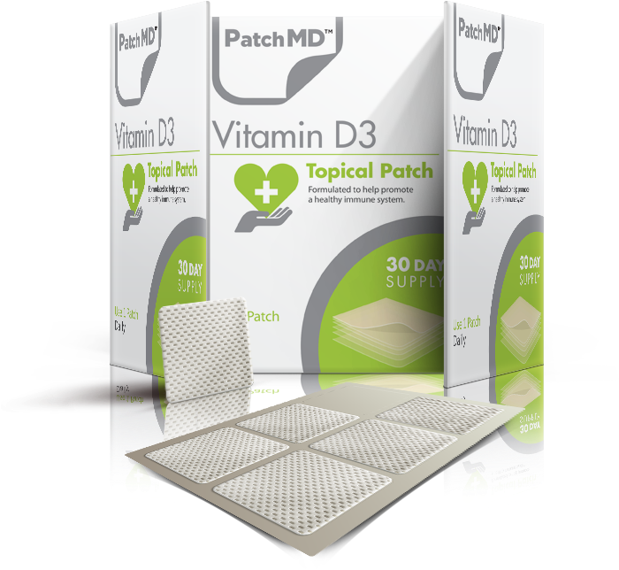 Patchmd Vitamin D3 Topical Patch - Vitamin Patches (700x700), Png Download
