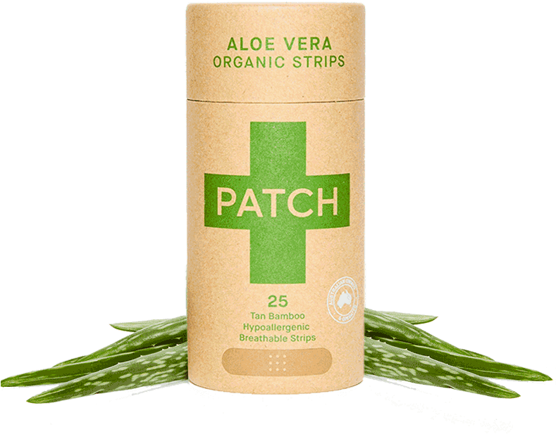 Patch Adhesive Strips Aloe Vera 25s Tube - Adhesive Bandage (800x725), Png Download